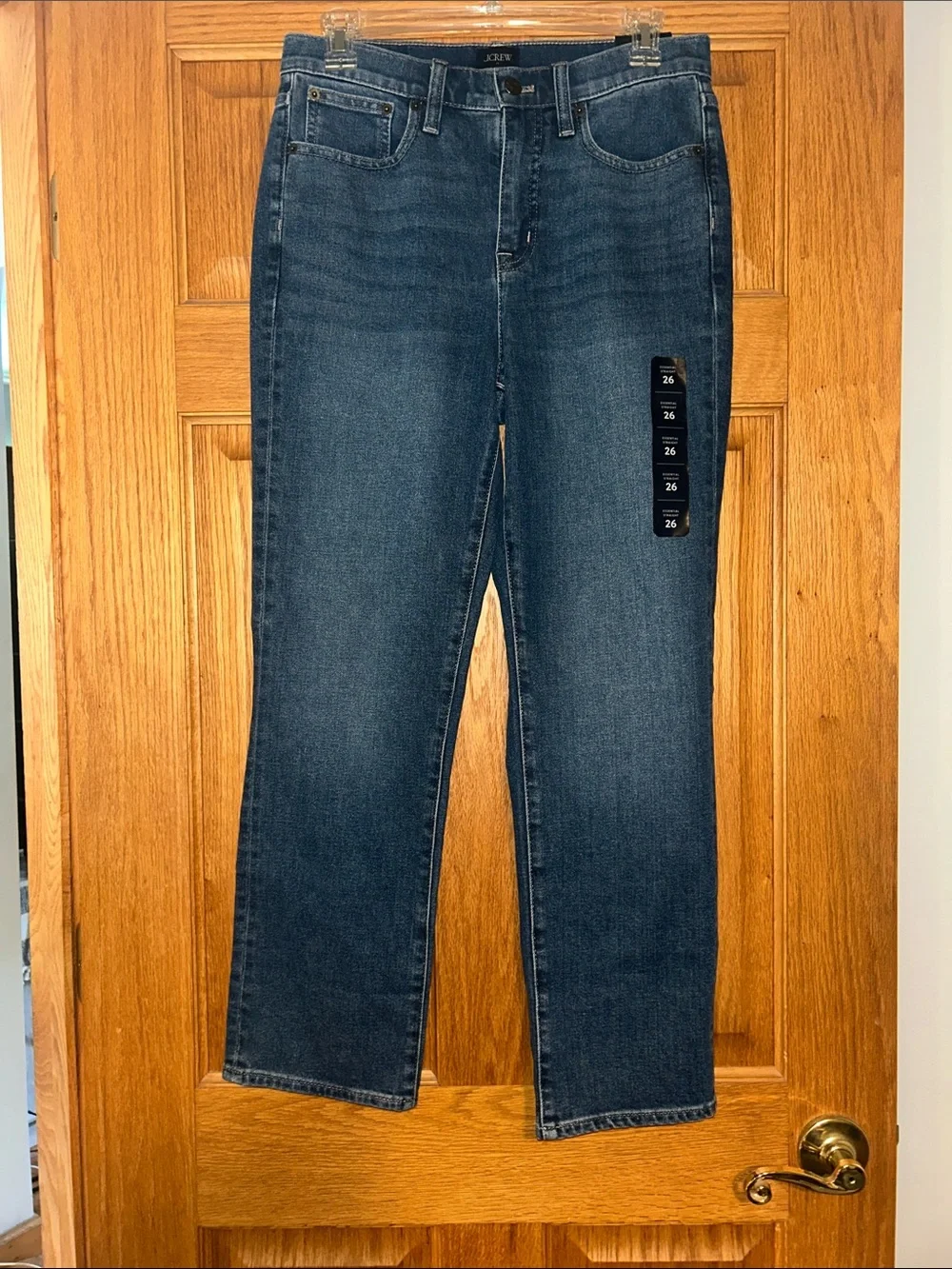 NWT J. Crew Essential Straight Jean in All-Day Stretch